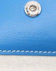 Pre-Loved Saint Louis Tote Goyardine Coated Canvas PM with Silver Hardware, Blue