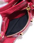 Pre-Loved Classic City Handbag Leather Mini with Gold Hardware, Pink