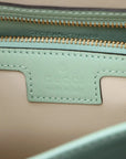 Pre-Loved Jackie Shoulder Bag Leather Small with Gold Hardware, Mint Green