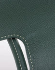 Pre-Loved Saïgon Souple Tote Goyardine Coated Canvas MM with Silver Hardware, Green