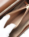 Pre-Loved Horsebit 1955 Handbag Monogram Coated Canvas with Gold Hardware, Beige/Brown