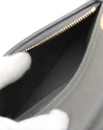 Pre-Loved Belt Bag Handbag Leather Micro with Gold Hardware, Gray