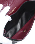 Pre-Loved Classic Double Flap Shoulder Bag Quilted Leather Medium with Gold Hardware, Black
