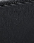 Pre-Loved Big Bag Tote Leather Small with Silver Hardware, Black