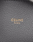 Pre-Loved Cabas Phantom Tote Leather Small with Gold Hardware, Gray