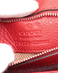 Pre-Loved Bamboo Daily Flap Crossbody Bag Leather with Silver Hardware, Red