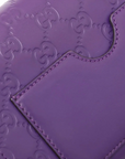 Pre-Loved Padlock Shoulder Bag Monogram Leather Mini with Gold Hardware, Purple