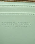 Pre-Loved Andiamo Tote Intrecciato Leather Small with Gold Hardware, Mint Green