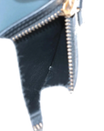 Pre-Loved Luggage Micro Tote Leather Micro with Gold Hardware, Light Blue, Teal Blue, and Black