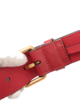 Pre-Loved GG Marmont Matelassé Belt Bag Quilted Leather with Aged Gold Hardware, Red