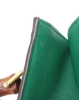 Pre-Loved Diana Bamboo Tote Leather Mini with Gold Hardware, Green