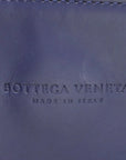 Pre-Loved Roma Tote Intrecciato Leather Medium with Gunmetal Hardware, Navy Blue