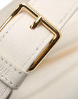 Pre-Loved Heritage Triomphe Hobo Shoulder Bag Leather with Gold Hardware, Cream