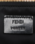 Pre-Loved Mamma Baguette (Fendi x Porter) Shoulder Bag Nylon Large with Gold Hardware, Black