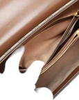 Pre-Loved Horsebit 1955 Handbag Monogram Coated Canvas with Gold Hardware, Beige/Brown