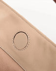 Pre-Loved Diana Bamboo Shoulder Bag Leather Medium with Gold Hardware, Beige