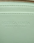 Pre-Loved Andiamo Tote Intrecciato Leather Small with Gold Hardware, Mint Green