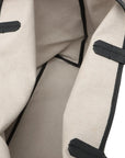 Pre-Loved Saint Louis Tote Goyardine Coated Canvas PM with Silver Hardware, Black and Tan