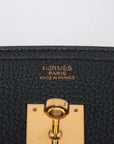 Pre-Loved Birkin Handbag Leather with Gold Hardware 30, Black