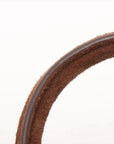 Pre-Loved Arcadie Handbag Suede Small with Gold Hardware, Brown