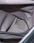 Pre-Loved Intrecciato Boston Duffle Duffle Bag Intrecciato Leather Large with Aged Silver Hardware, Black