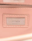 Pre-Loved Peekaboo Handbag Leather Mini with Silver Hardware, Pink