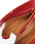 Pre-Loved Handbag Leather with Gold Hardware, Red