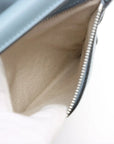 Pre-Loved Puzzle Handbag Leather Medium with Silver Hardware, Light Blue