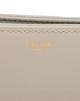 Pre-Loved Triomphe Shoulder Bag Leather Teen with Gold Hardware, White