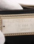 Pre-Loved First Handbag Leather Small with Aged Black Hardware, Beige