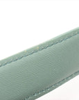 Pre-Loved Sunrise Shoulder Bag Intrecciato Leather Small with Gold Hardware, Sage Green