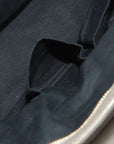Pre-Loved Classic Metallic Edge City Handbag Leather with Gold Hardware, Gray
