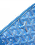 Pre-Loved Saint Louis Tote Goyardine Coated Canvas PM with Silver Hardware, Blue