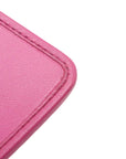Pre-Loved Matelassé Wallet on Chain Crossbody Bag Quilted Leather Small with Gold Hardware, Pink