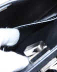 Pre-Loved Peekaboo Handbag Leather Mini with Silver Hardware, Black