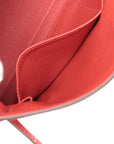 Pre-Loved Kelly Retourne Handbag Leather 32 with Gold Hardware, Red