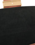 Pre-Loved Dauphine Shoulder Bag Monogram Coated Canvas MM with Gold Hardware, Brown