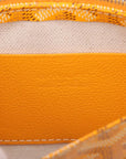 Pre-Loved Plumet Crossbody Bag Goyardine Coated Canvas with Silver Hardware, Yellow
