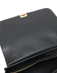 Pre-Loved Trapeze Handbag Leather Medium with Gold Hardware, Brown/Black/Blue
