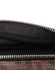 Pre-Loved FF Logo Belt Bag Belt Bag Coated Canvas with Silver Hardware, Brown