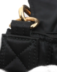 Pre-Loved Mamma Baguette (Fendi x Porter) Shoulder Bag Nylon Large with Gold Hardware, Black