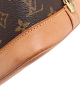 Pre-Loved Alma Handbag Monogram Coated Canvas PM with Gold Hardware, Brown
