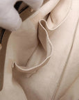 Pre-Loved Bamboo Shopper Tote Leather Medium with Gold Hardware, Champagne Gold