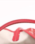 Pre-Loved Saint Louis Tote Goyardine Chevron Coated Canvas GM with Silver Hardware, Red