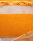 Pre-Loved Plumet Crossbody Bag Goyardine Coated Canvas with Silver Hardware, Yellow