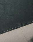 Pre-Loved Saïgon Souple Tote Goyardine Coated Canvas MM with Silver Hardware, Green