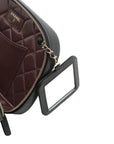 Pre-Loved CC Filigree Vanity Case Vanity Case Quilted Leather Small with Silver Hardware, Black