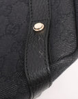 Pre-Loved Abbey D-Ring Tote GG Monogram Coated Canvas with Gold Hardware, Black