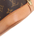 Pre-Loved Alma Handbag Monogram Coated Canvas PM with Gold Hardware, Brown