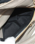 Pre-Loved Classic Metallic Edge City Handbag Leather with Gold Hardware, Gray